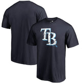 Tampa Bay Rays Splatter Logo T-Shirt - Navy