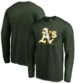 Athletics Splatter Logo Long Sleeve T-Shirt - Green