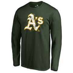 Athletics Splatter Logo Long Sleeve T-Shirt - Green