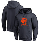Detroit Tigers Splatter Logo Pullover Hoodie - Navy