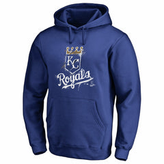 Kansas City Royals Splatter Logo Pullover Hoodie - Royal
