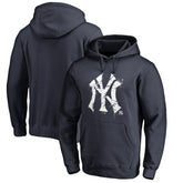 New York Yankees Splatter Logo Pullover Hoodie - Navy