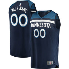 Minnesota Timberwolves Fast Break Custom Replica Jersey Navy - Icon Edition | Fanatics discount