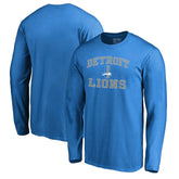 Detroit Lions Vintage Collection Victory Arch Long Sleeve T-Shirt - Blue outlet