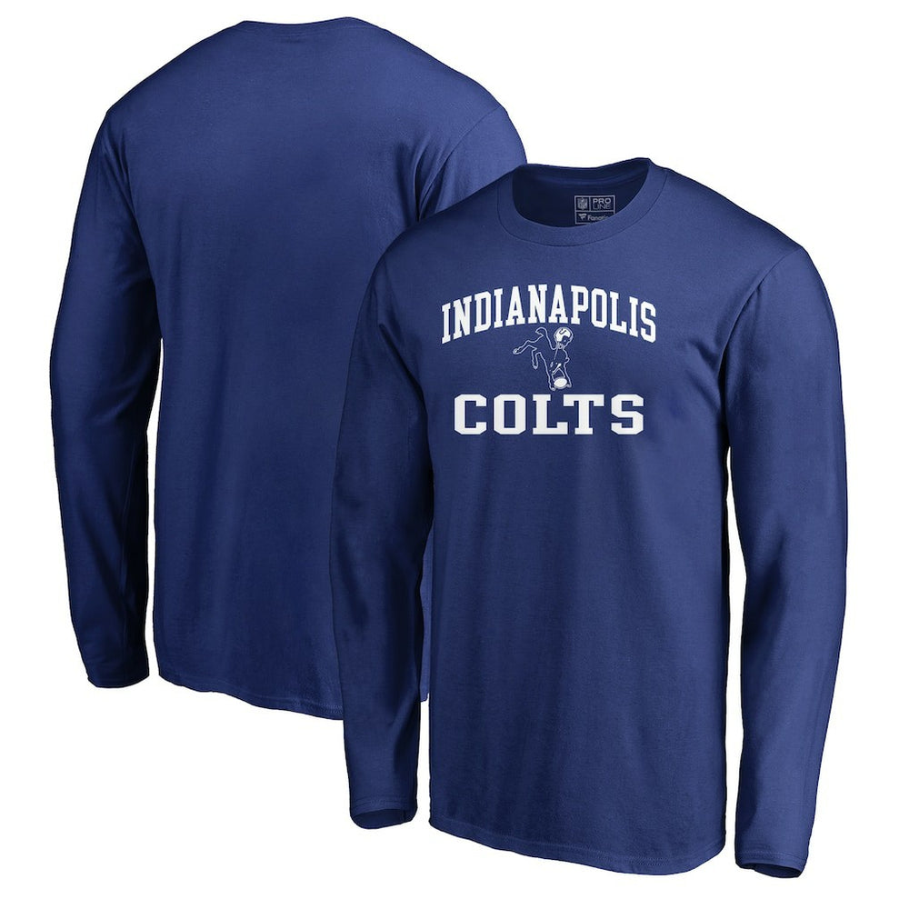 Indianapolis Colts Vintage Collection Victory Arch Long Sleeve T-Shirt - Royal on sale