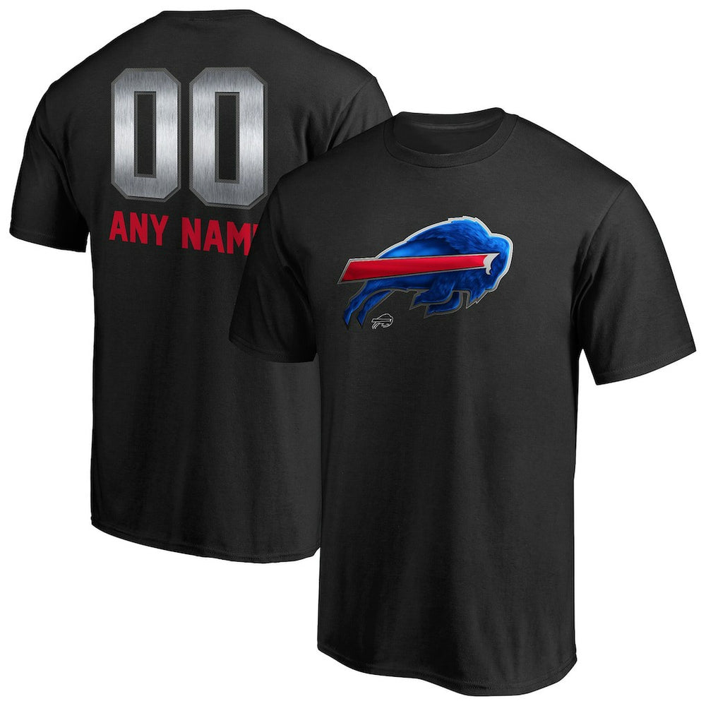 Buffalo Bills Personalized Midnight Mascot T-Shirt - Black for sale