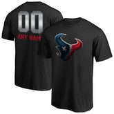 Houston Texans Personalized Midnight Mascot T-Shirt - Black on sale