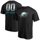 Miami Dolphins Personalized Midnight Mascot T-Shirt - Black sale