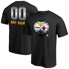 Pittsburgh Steelers Personalized Midnight Mascot T-Shirt - Black for sale