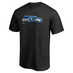 Seattle Seahawks Personalized Midnight Mascot T-Shirt - Black discount
