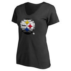 Pittsburgh Steelers Women's Personalized Midnight Mascot T-Shirt - Black online