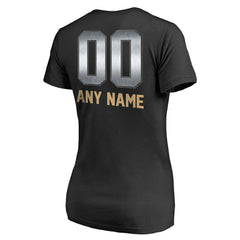 San Francisco 49ers Women's Personalized Midnight Mascot T-Shirt - Black sale