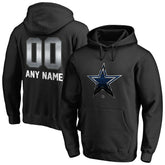 Dallas Cowboys Personalized Midnight Mascot Pullover Hoodie - Black sale