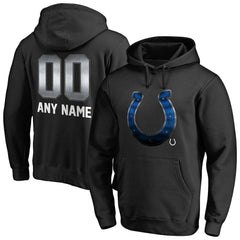 Indianapolis Colts Personalized Midnight Mascot Pullover Hoodie - Black for sale