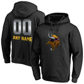 Minnesota Vikings Personalized Midnight Mascot Pullover Hoodie - Black outlet