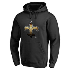 New Orleans Saints Personalized Midnight Mascot Pullover Hoodie - Black on sale