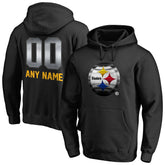 Pittsburgh Steelers Personalized Midnight Mascot Pullover Hoodie - Black online
