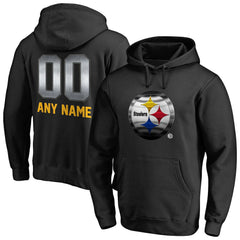 Pittsburgh Steelers Personalized Midnight Mascot Pullover Hoodie - Black online