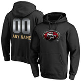 San Francisco 49ers Personalized Midnight Mascot Pullover Hoodie - Black cheap