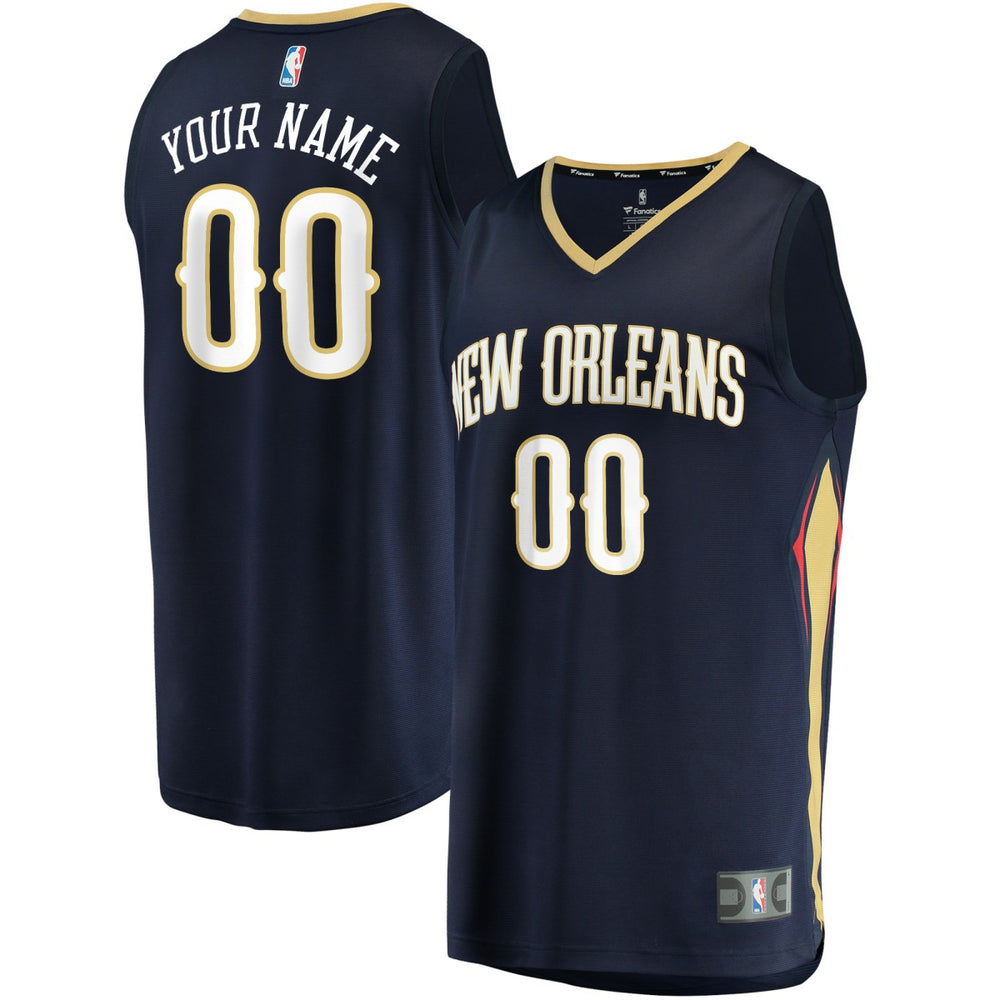 New Orleans Pelicans Youth Fast Break Custom Jersey - Navy - Icon Edition | Fanatics online