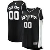 San Antonio Spurs Youth Fast Break Custom Replica Jersey Black - Icon Edition | Fanatics cheap