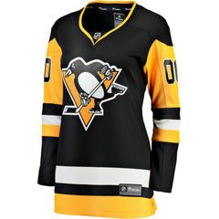 Pittsburgh Penguins Fanatics Women's Home Breakaway Custom Jersey Black