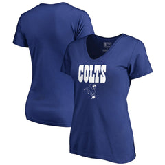 Indianapolis Colts Women's Vintage Team Lockup V-Neck T-Shirt - Royal on sale