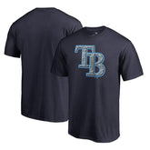 Tampa Bay Rays Static Logo T-Shirt - Navy
