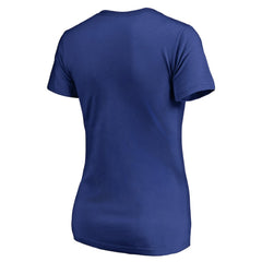Chicago Cubs Women's Static Logo V-Neck T-Shirt - Royal