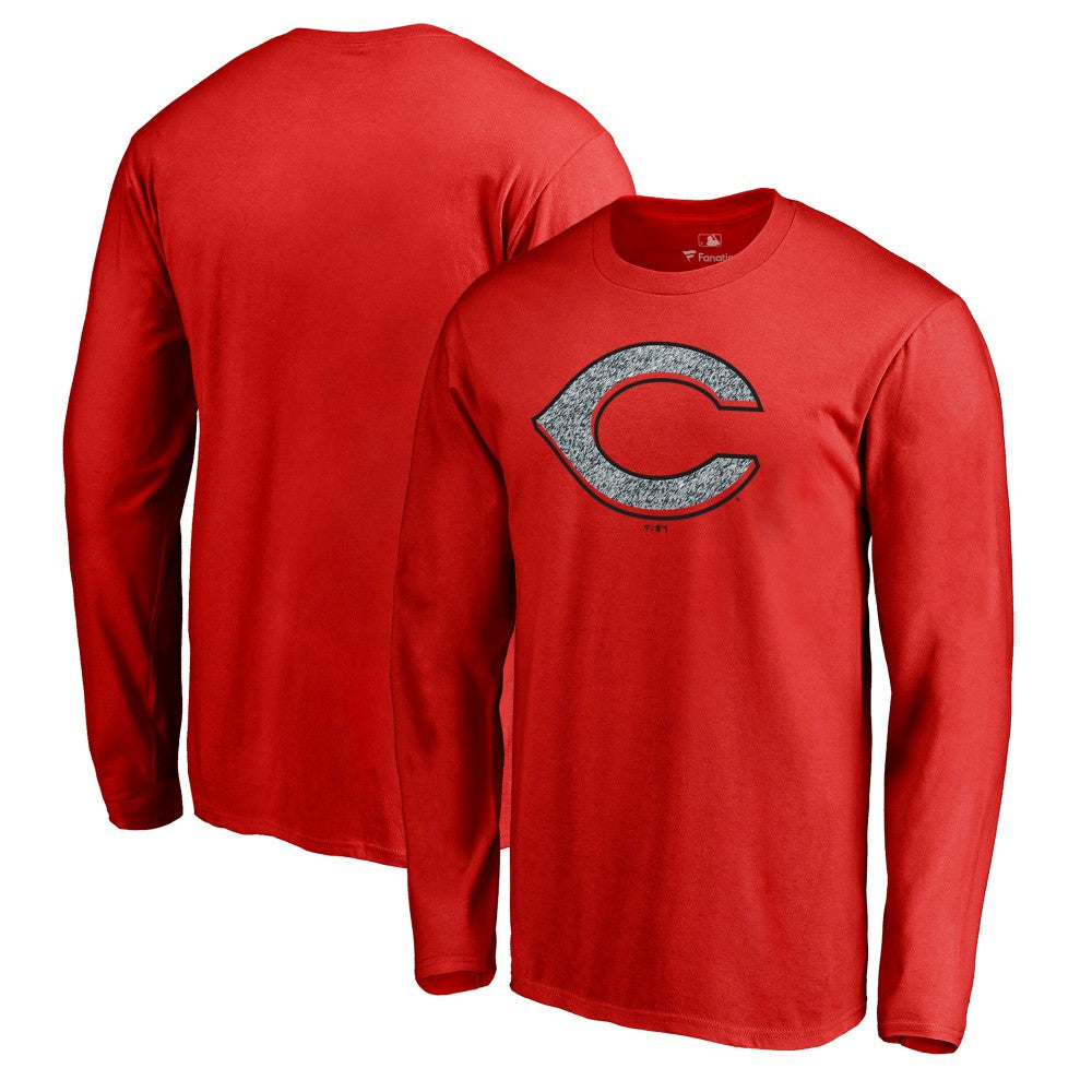 Cincinnati Reds Static Logo Long Sleeve T-Shirt - Red