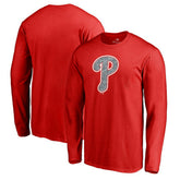 Philadelphia Phillies Static Logo Long Sleeve T-Shirt - Red