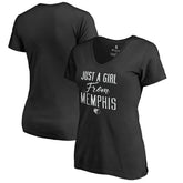 Memphis Grizzlies Women's Just a Girl V-Neck T-Shirt - Black outlet