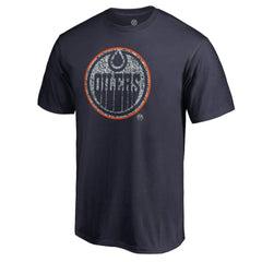 Edmonton Oilers Static Logo T-Shirt Navy