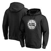 Detroit Pistons Marble Logo Pullover Hoodie - Black on sale