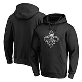 New Orleans Pelicans Marble Logo Pullover Hoodie - Black shop