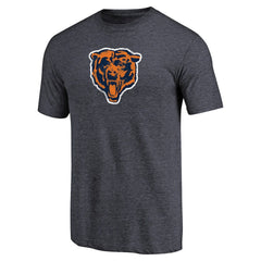Chicago Bears Throwback Logo Tri-Blend T-Shirt - Navy outlet