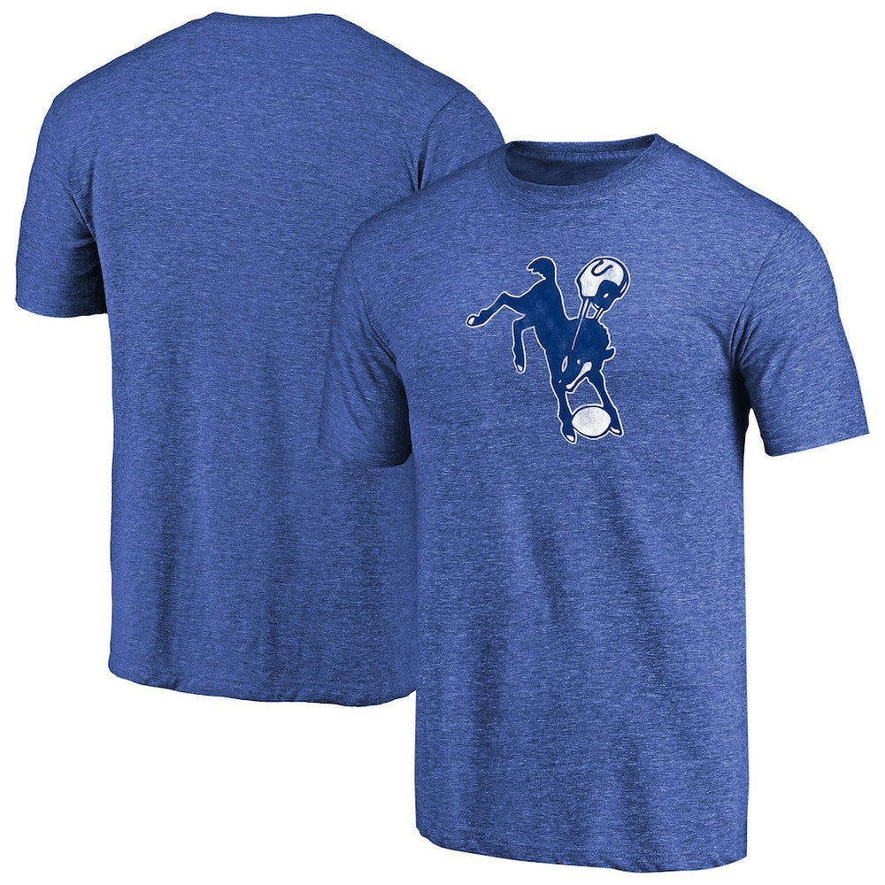 Indianapolis Colts Throwback Logo Tri-Blend T-Shirt - Royal cheap