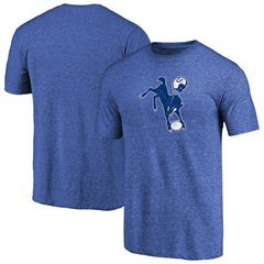 Indianapolis Colts Throwback Logo Tri-Blend T-Shirt - Royal cheap
