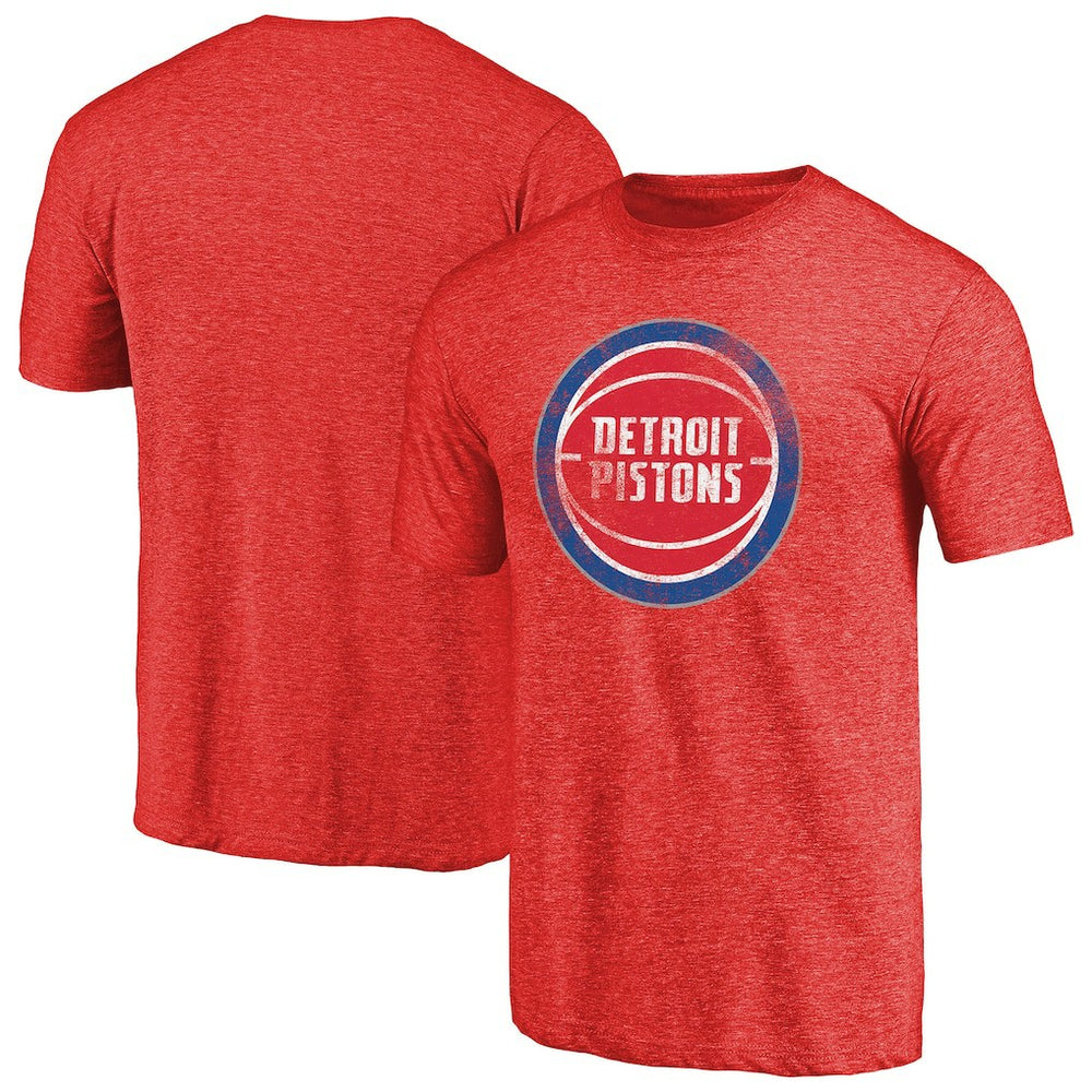 Detroit Pistons Distressed Logo Tri-Blend T-Shirt sale - Red online