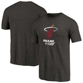 Miami Heat Distressed Logo Tri-Blend T-Shirt - Black online