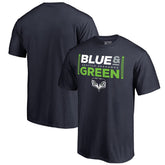 Seattle Seahawks Alternate Team Logo Gear Blue & Green T-Shirt - College Navy outlet