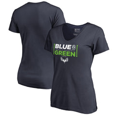 Seattle Seahawks Women's Alternate Team Logo V-Neck T-Shirt - Navy online