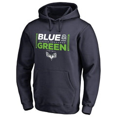 Seattle Seahawks Alternate Team Logo Gear Blue & Green Pullover Hoodie - College Navy discount