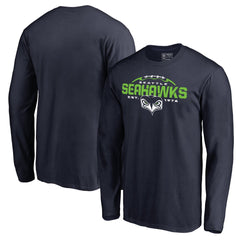 Seattle Seahawks Alternate Team Logo Gear Flea Flicker Long Sleeve T-Shirt - College Navy outlet