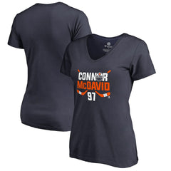 Connor McDavid Edmonton Oilers Women's Hometown Collection CM97 V-Neck T-Shirt Navy