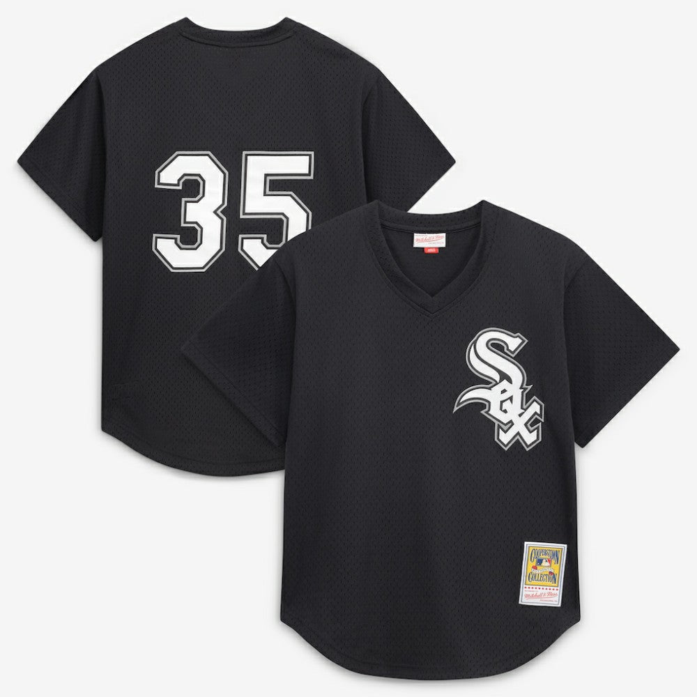 Frank Thomas Chicago White Sox Authentic Batting Practice Jersey - Black | Mitchell & Ness