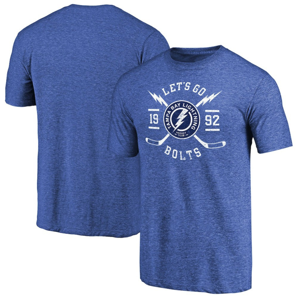 Tampa Bay Lightning Hometown Collection Tri-Blend T-Shirt Blue