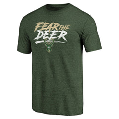 Milwaukee Bucks Fear the Deer Hometown Collection Tri-Blend T-Shirt - Green cheap
