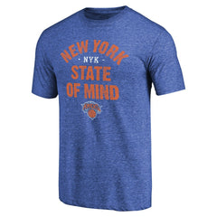 New York Knicks New York State Hometown Collection Tri-Blend T-Shirt - Royal for sale