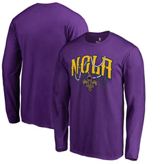 New Orleans Pelicans NOLA Beads Hometown Collection Long Sleeve T-Shirt - Purple outlet